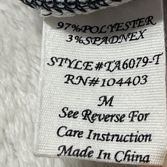 Anthropologie Mine Print Crop Top Womens Size M Black White Split Shoulder Strap - Picture 10 of 11